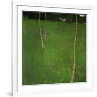 Farmhouse with Birch Trees-Gustav Klimt-Framed Giclee Print