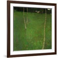 Farmhouse with Birch Trees-Gustav Klimt-Framed Giclee Print