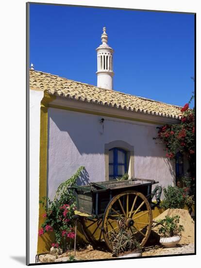 Farmhouse with Cart and Chimney, Silves, Algarve, Portugal-Tom Teegan-Mounted Photographic Print