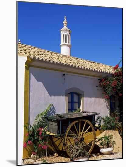 Farmhouse with Cart and Chimney, Silves, Algarve, Portugal-Tom Teegan-Mounted Photographic Print