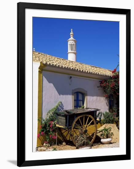 Farmhouse with Cart and Chimney, Silves, Algarve, Portugal-Tom Teegan-Framed Photographic Print