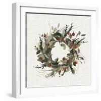 Farmhouse Wreath I-null-Framed Art Print