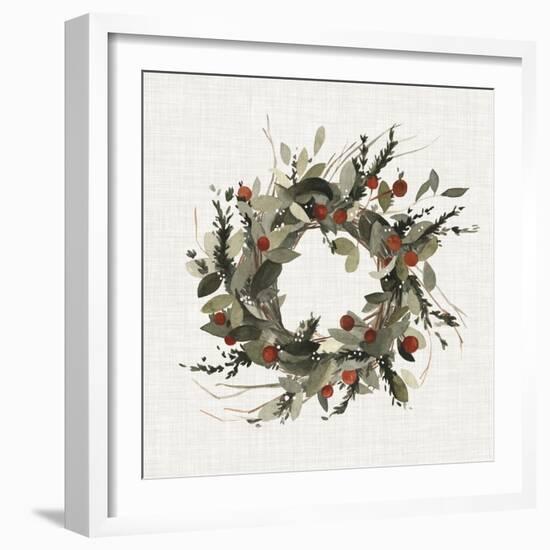 Farmhouse Wreath I-null-Framed Art Print