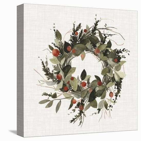 Farmhouse Wreath II-null-Stretched Canvas