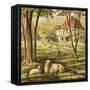 Farmhouse-English-Framed Stretched Canvas