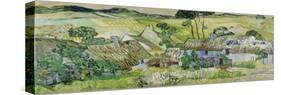 Farmhouses at Auvers, 1890-Vincent van Gogh-Stretched Canvas