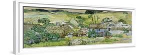Farmhouses at Auvers, 1890-Vincent van Gogh-Framed Giclee Print