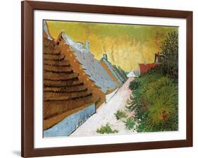 Farmhouses at Saintes-Maries, June 1888-Vincent van Gogh-Framed Art Print