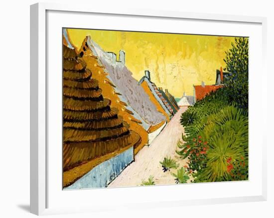 Farmhouses at Saintes-Maries, June 1888-Vincent van Gogh-Framed Giclee Print