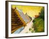 Farmhouses at Saintes-Maries, June 1888-Vincent van Gogh-Framed Giclee Print