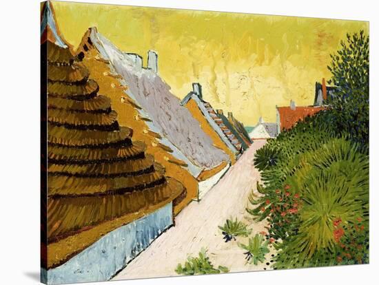 Farmhouses at Saintes-Maries, June 1888-Vincent van Gogh-Stretched Canvas