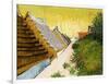 Farmhouses at Saintes-Maries, June 1888-Vincent van Gogh-Framed Giclee Print