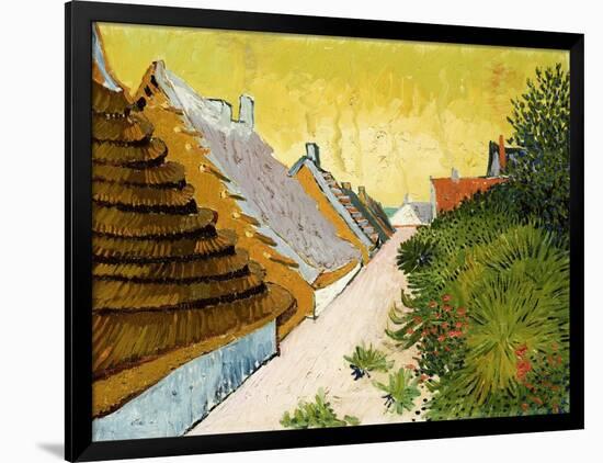 Farmhouses at Saintes-Maries, June 1888-Vincent van Gogh-Framed Giclee Print