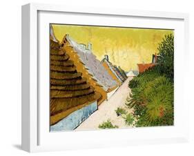 Farmhouses at Saintes-Maries, June 1888-Vincent van Gogh-Framed Giclee Print