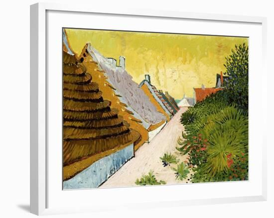 Farmhouses at Saintes-Maries, June 1888-Vincent van Gogh-Framed Giclee Print