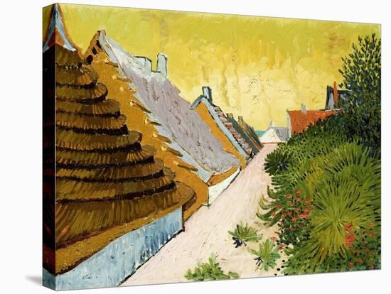 Farmhouses at Saintes-Maries, June 1888-Vincent van Gogh-Stretched Canvas