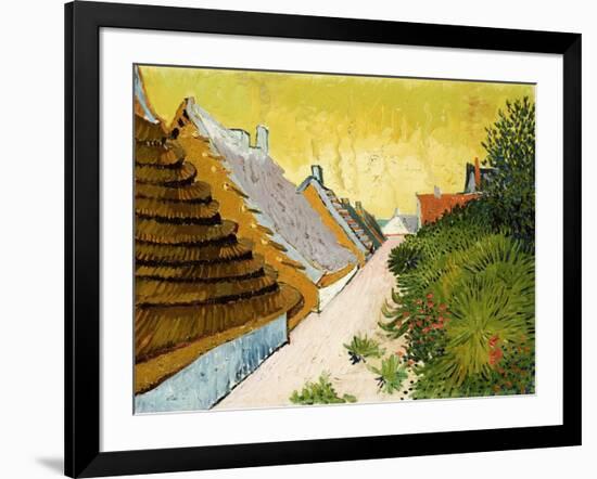 Farmhouses at Saintes-Maries, June 1888-Vincent van Gogh-Framed Giclee Print
