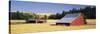 Farmhouses in a Wheat Field, Washington, USA-null-Stretched Canvas