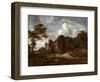 Farmhouses on a High Road, 1658-60-Jacob Isaaksz Ruisdael-Framed Premium Giclee Print