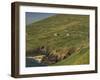 Farmhouses on Hill at Coast-Ron Sanford-Framed Premium Photographic Print