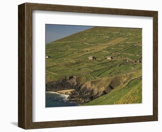 Farmhouses on Hill at Coast-Ron Sanford-Framed Photographic Print