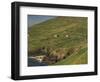 Farmhouses on Hill at Coast-Ron Sanford-Framed Photographic Print