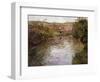 Farmhouses on the Banks of a Stream-Fritz Thaulow-Framed Giclee Print