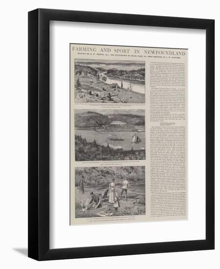 Farming and Sport in Newfoundland-Frank Dadd-Framed Premium Giclee Print