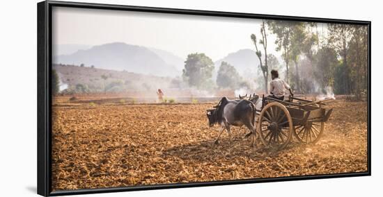 Farming Between Inle Lake and Kalaw, Shan State, Myanmar (Burma), Asia-Matthew Williams-Ellis-Framed Photographic Print