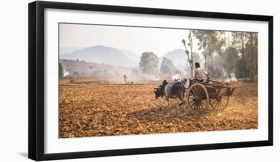 Farming Between Inle Lake and Kalaw, Shan State, Myanmar (Burma), Asia-Matthew Williams-Ellis-Framed Photographic Print
