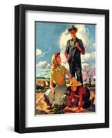 "Farming Family,"April 1, 1943-George Rapp-Framed Premium Giclee Print
