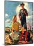 "Farming Family,"April 1, 1943-George Rapp-Mounted Premium Giclee Print