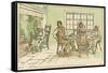 Farming Family Dine-Eugene Courboin-Framed Stretched Canvas