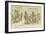 Farming Family Dine-Eugene Courboin-Framed Art Print