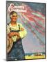 "Farming for the War Effort," Country Gentleman Cover, June 1, 1945-Benton Clark-Mounted Giclee Print