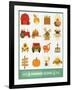 Farming Icons Set-elfivetrov-Framed Art Print