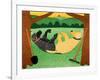 Farming Is Hard Work Small-Stephen Huneck-Framed Giclee Print