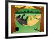 Farming Is Hard Work Small-Stephen Huneck-Framed Giclee Print