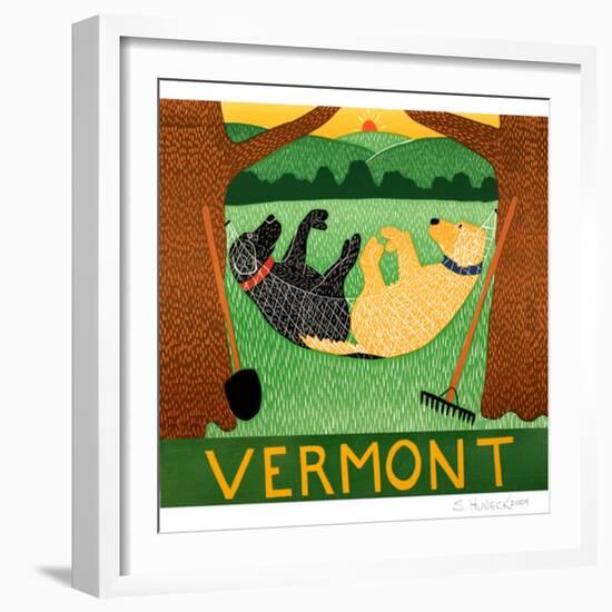 Farming Is Hard  Work Vermont-Stephen Huneck-Framed Giclee Print