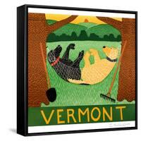 Farming Is Hard  Work Vermont-Stephen Huneck-Framed Stretched Canvas