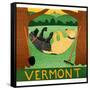 Farming Is Hard  Work Vermont-Stephen Huneck-Framed Stretched Canvas