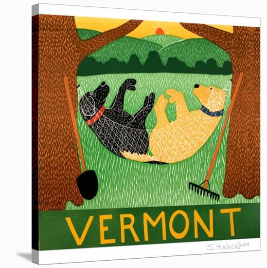 Farming Is Hard  Work Vermont-Stephen Huneck-Stretched Canvas