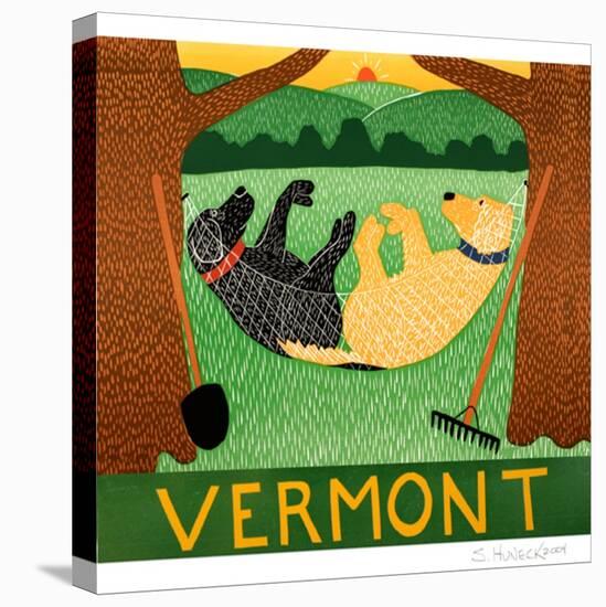 Farming Is Hard  Work Vermont-Stephen Huneck-Stretched Canvas