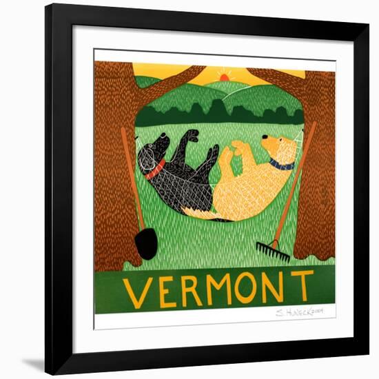 Farming Is Hard  Work Vermont-Stephen Huneck-Framed Giclee Print