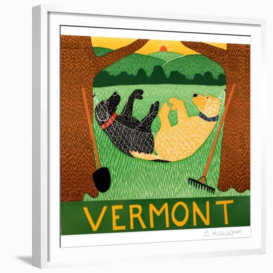 Farming Is Hard  Work Vermont-Stephen Huneck-Framed Giclee Print