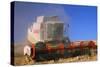 Farming Wheat Harvest and Combine Harvester-null-Stretched Canvas