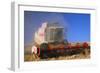 Farming Wheat Harvest and Combine Harvester-null-Framed Photographic Print