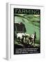 Farming-null-Framed Art Print