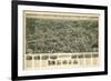 Farmingdale, New York - Panoramic Map-Lantern Press-Framed Art Print