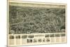 Farmingdale, New York - Panoramic Map-Lantern Press-Mounted Art Print